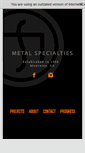 Mobile Screenshot of metalspecialties.net